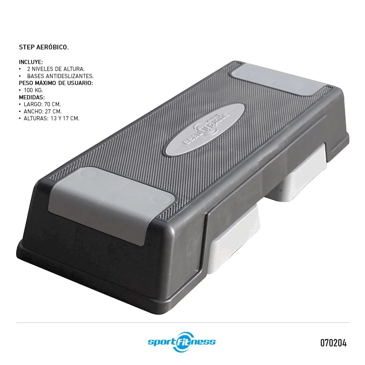 Steps Aeróbicos Sportfitness 2 Niveles- 70204
