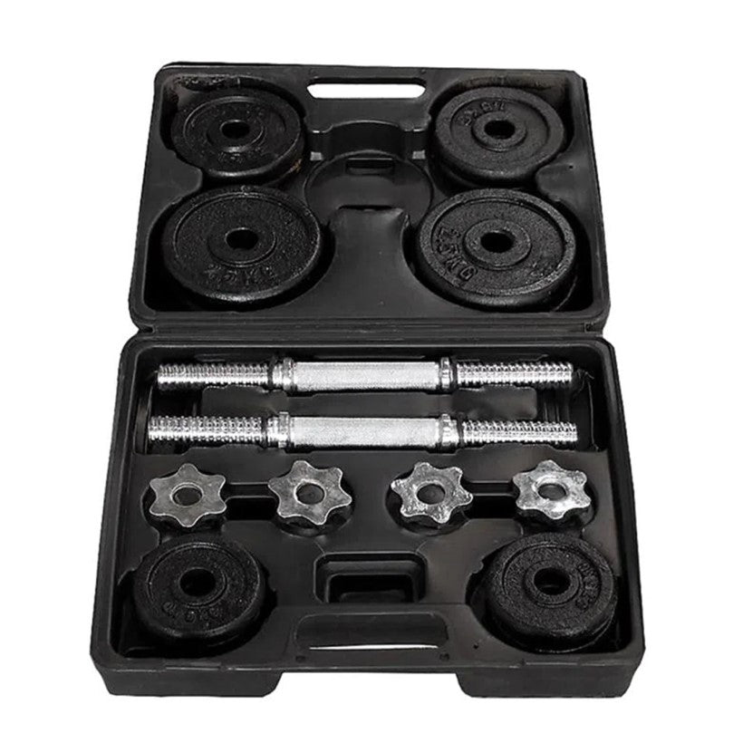 KIT DE MANCUERNAS 23KG BLACK PLATE - 70106