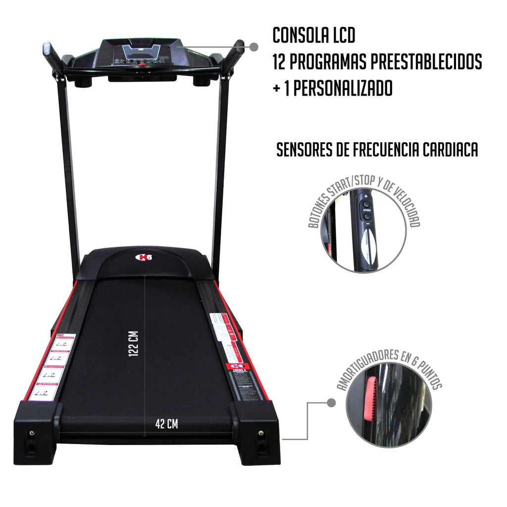 Caminadora Eléctrica Crono 3 (110V) - K6 66125