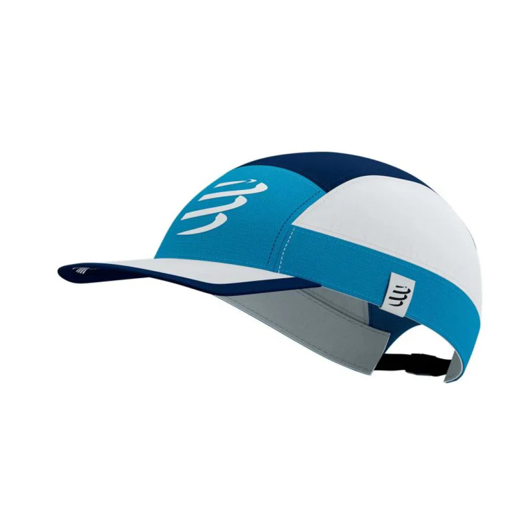 Gorra Compressport 5panels Negra Azul