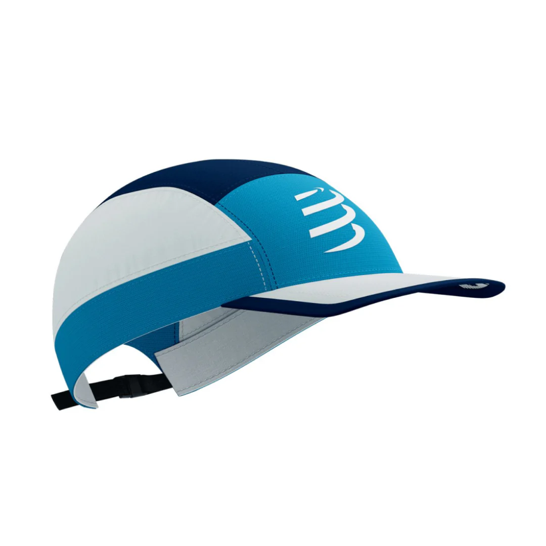 Gorra Compressport 5panels Negra Azul