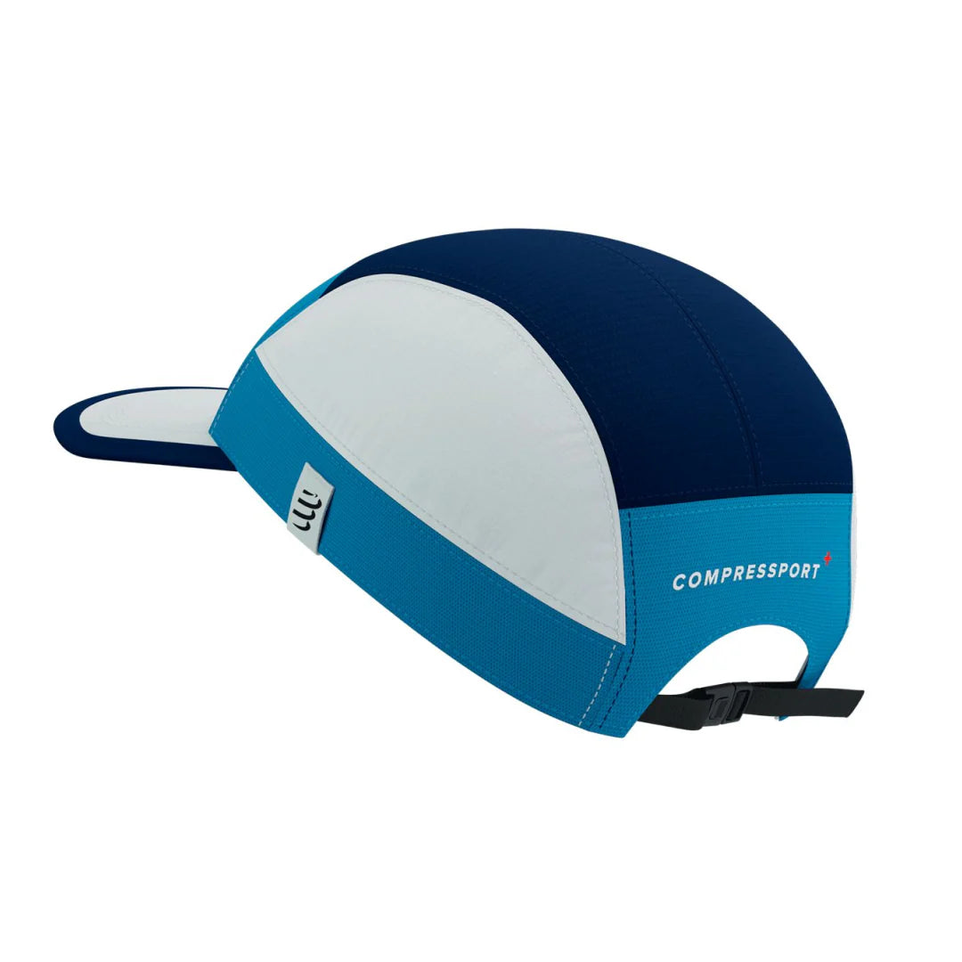 Gorra Compressport 5panels Negra Azul