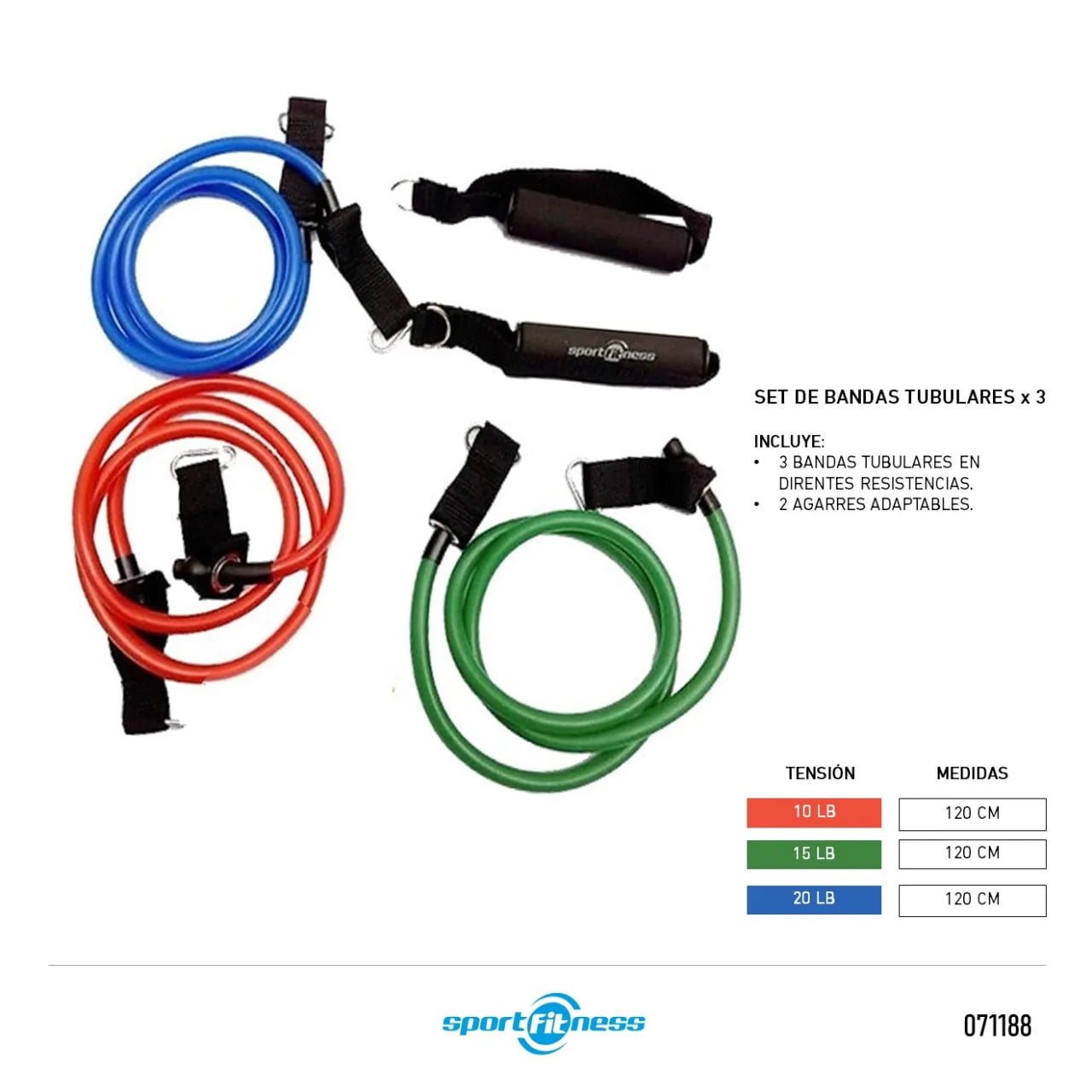 Bandas Tubulares De Resistencia CE3320 Sportfitness - 71188