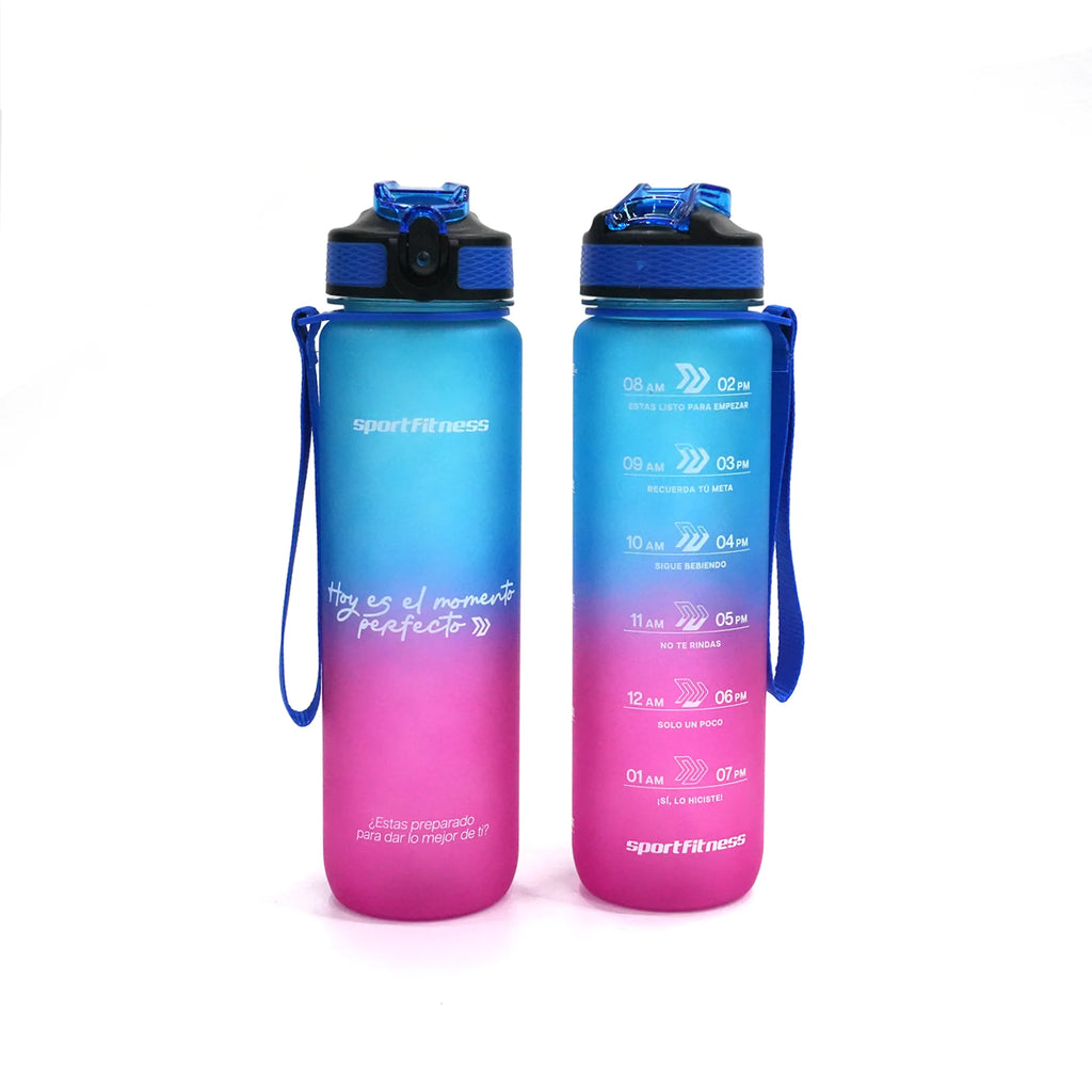 Termo deportivo (1 lt) Azul Claro/Rosado - 77874