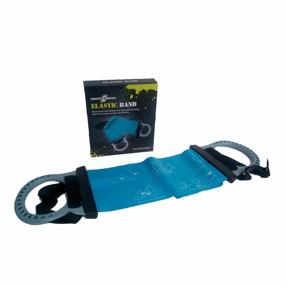 Banda Elástica Con Mango Azul - Sport Fitness 71593