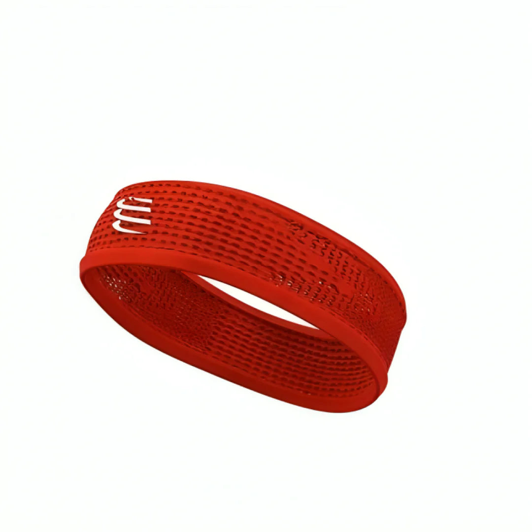 Cinta Para El Pelo Multisport Roja Control De Sudor Compressport