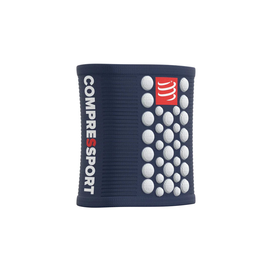 Muñequera Multisport Azul Soporte Y Estabilidad Compressport