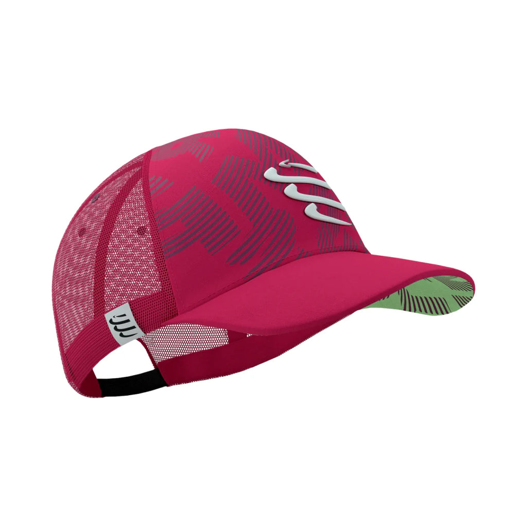 Gorra Multisport Rosada Protección Solar Optimizada Compressport