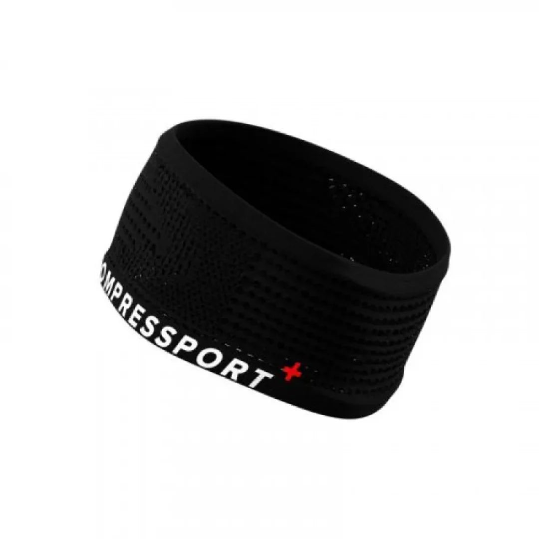 Cinta Para El Pelo Multisport Negra Control De Sudor Compressport