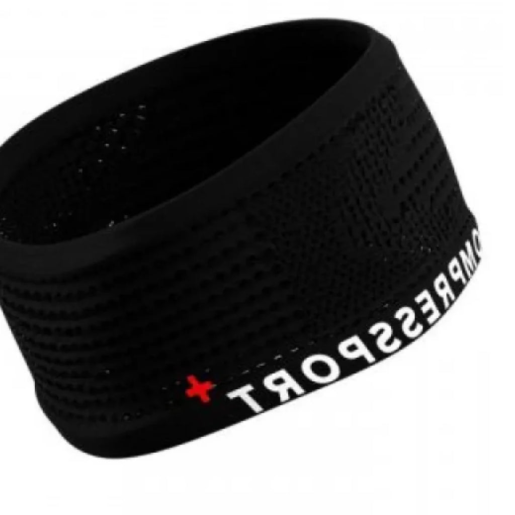Cinta Para El Pelo Multisport Negra Control De Sudor Compressport