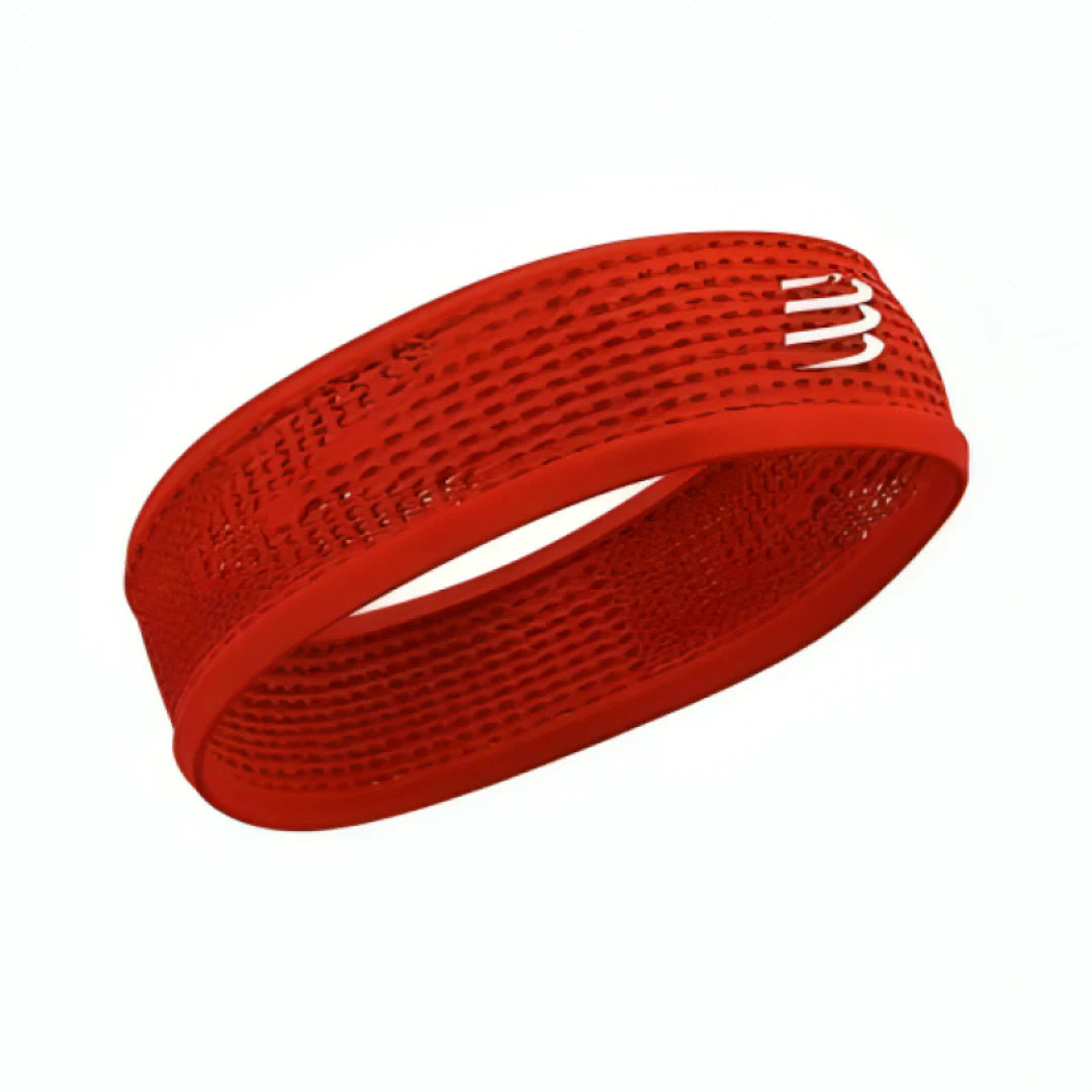 Cinta Para El Pelo Multisport Roja Control De Sudor Compressport