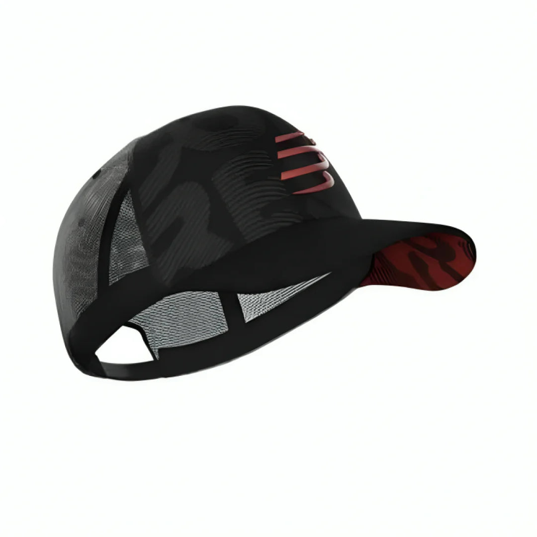 Gorra Multisport Negra Protección Solar Optimizada Compressport