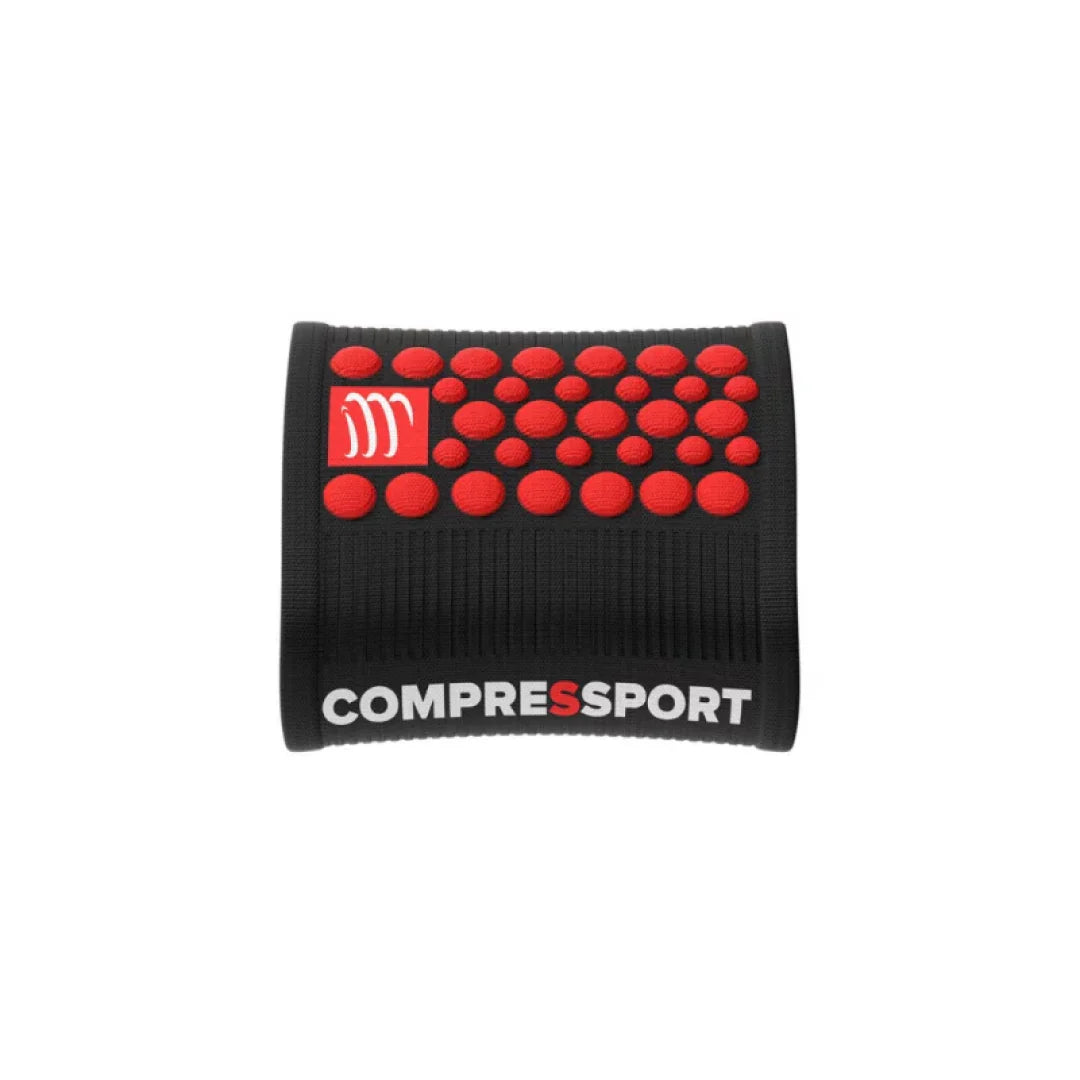 Muñequera Multisport Negra Soporte Y Estabilidad Compressport