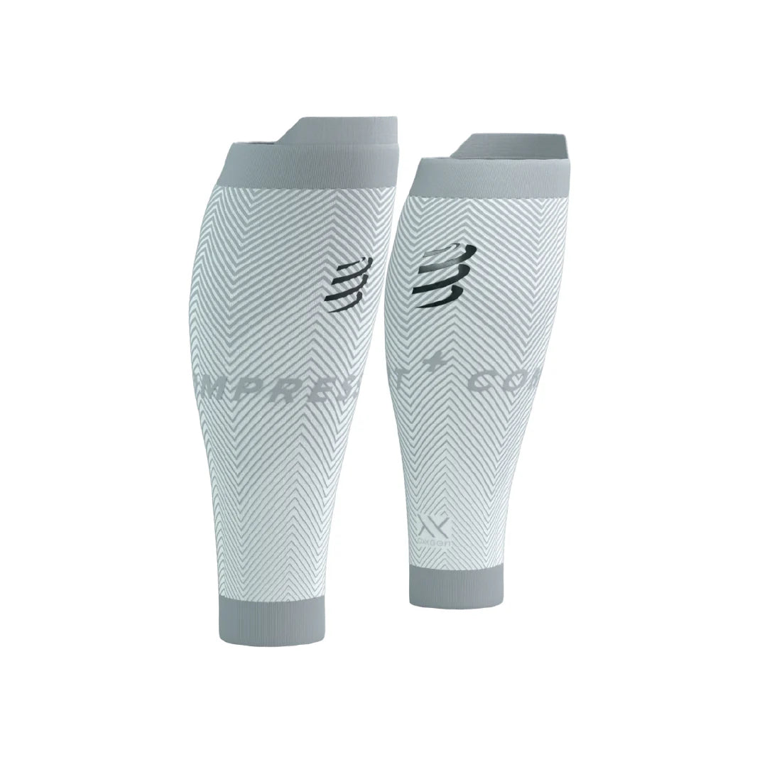 Pantorrillera Compressport R2 Oxygen Blanco Gris T3