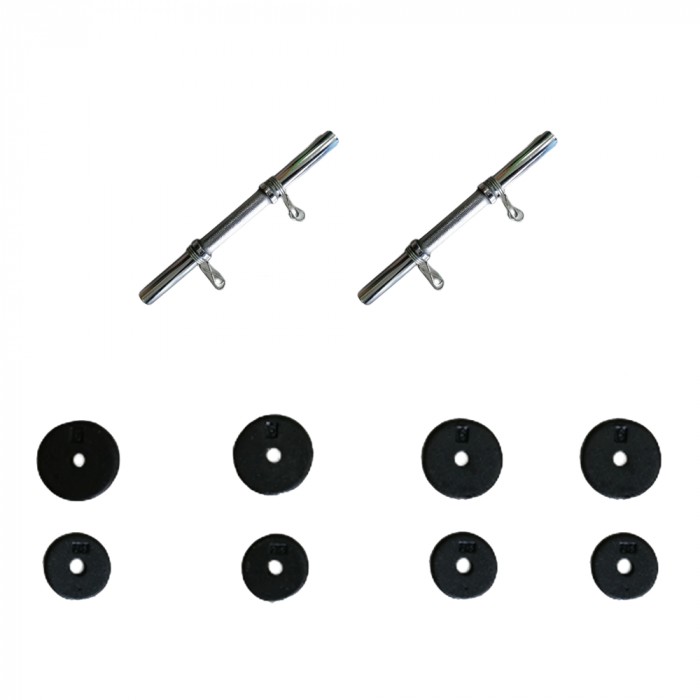 SET DE MANCUERNAS AJUSTABLES DE 40 LBS MOVIFIT - 1008115