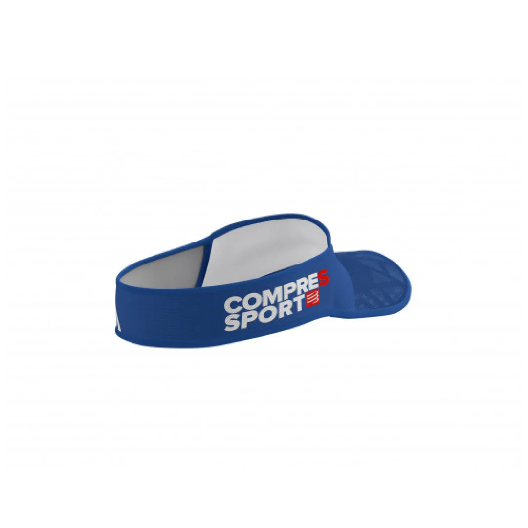 Visera Compressport ultralight spiderweb Azul Blanco