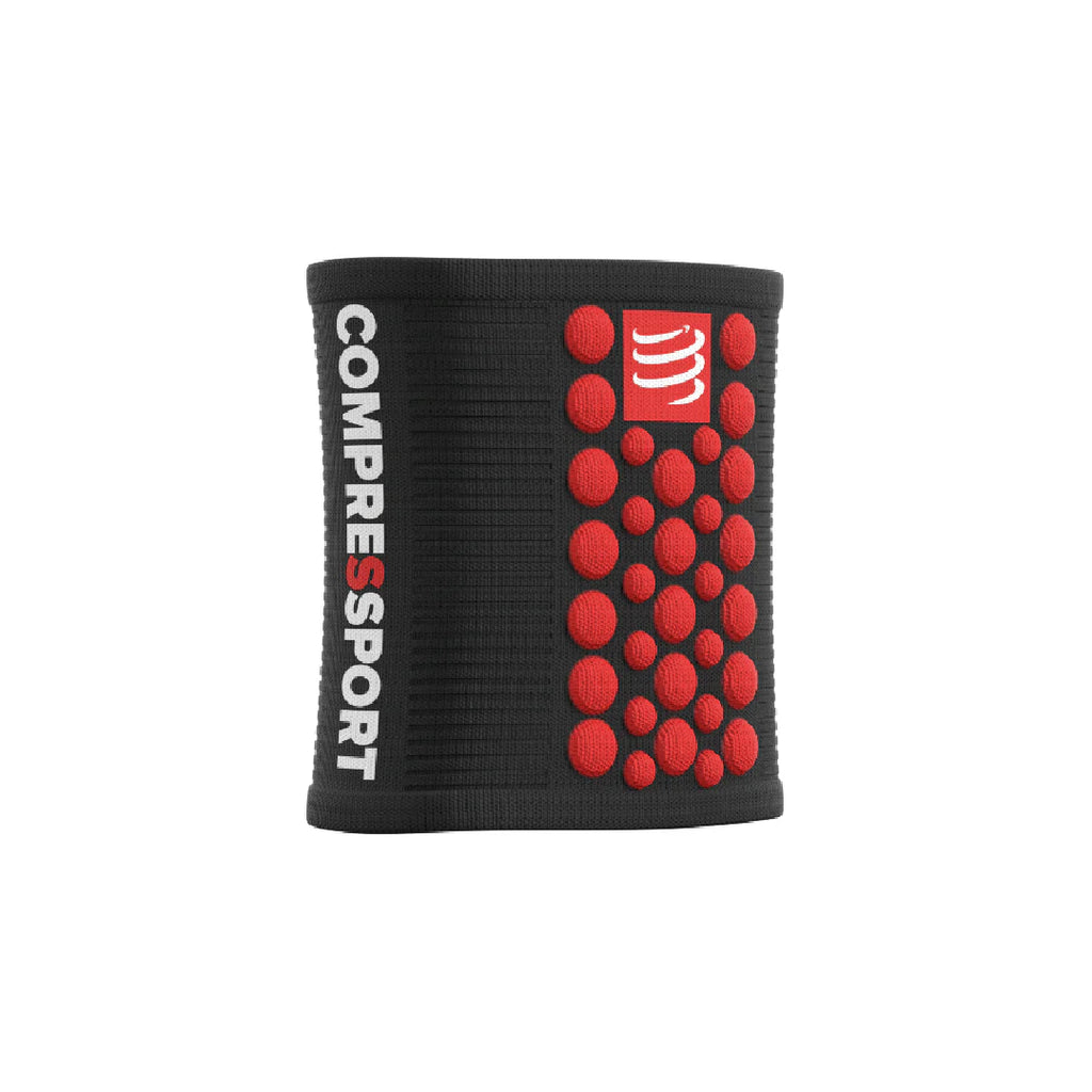 Muñequera Multisport Negra Soporte Y Estabilidad Compressport