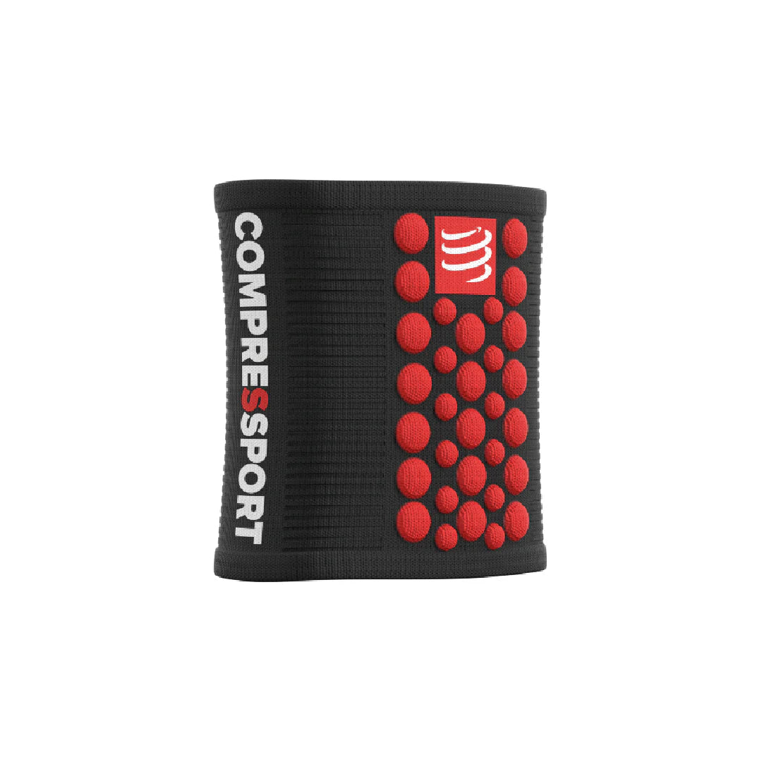 Muñequera Multisport Negra Soporte Y Estabilidad Compressport