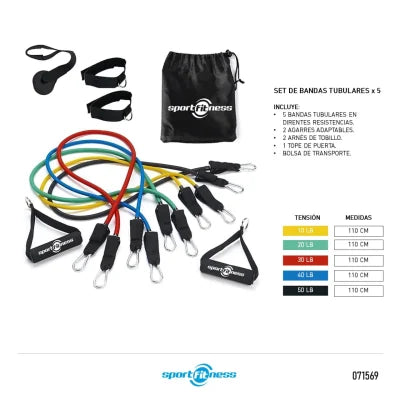 Bandas Tubulares (JGO x 10PCS) - Sport Fitness 71569