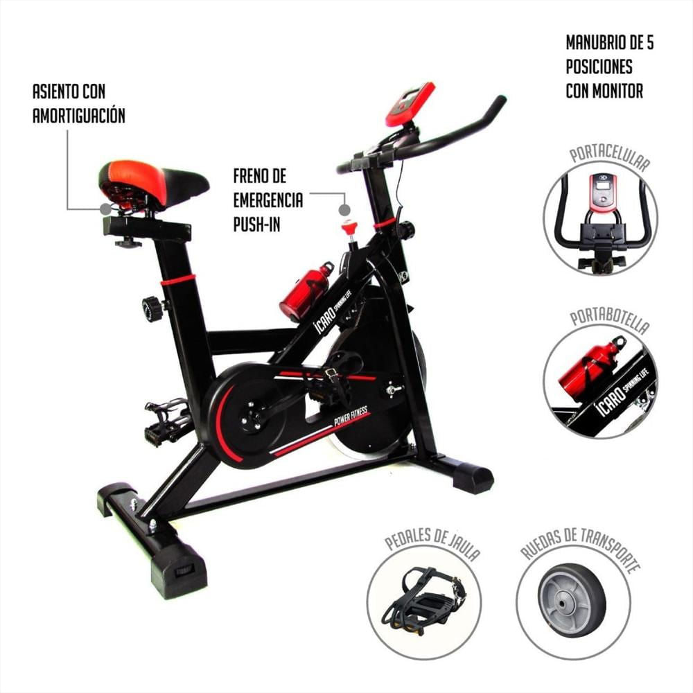 Bicicleta De Spinning Icaro 13 kg - K6 66139