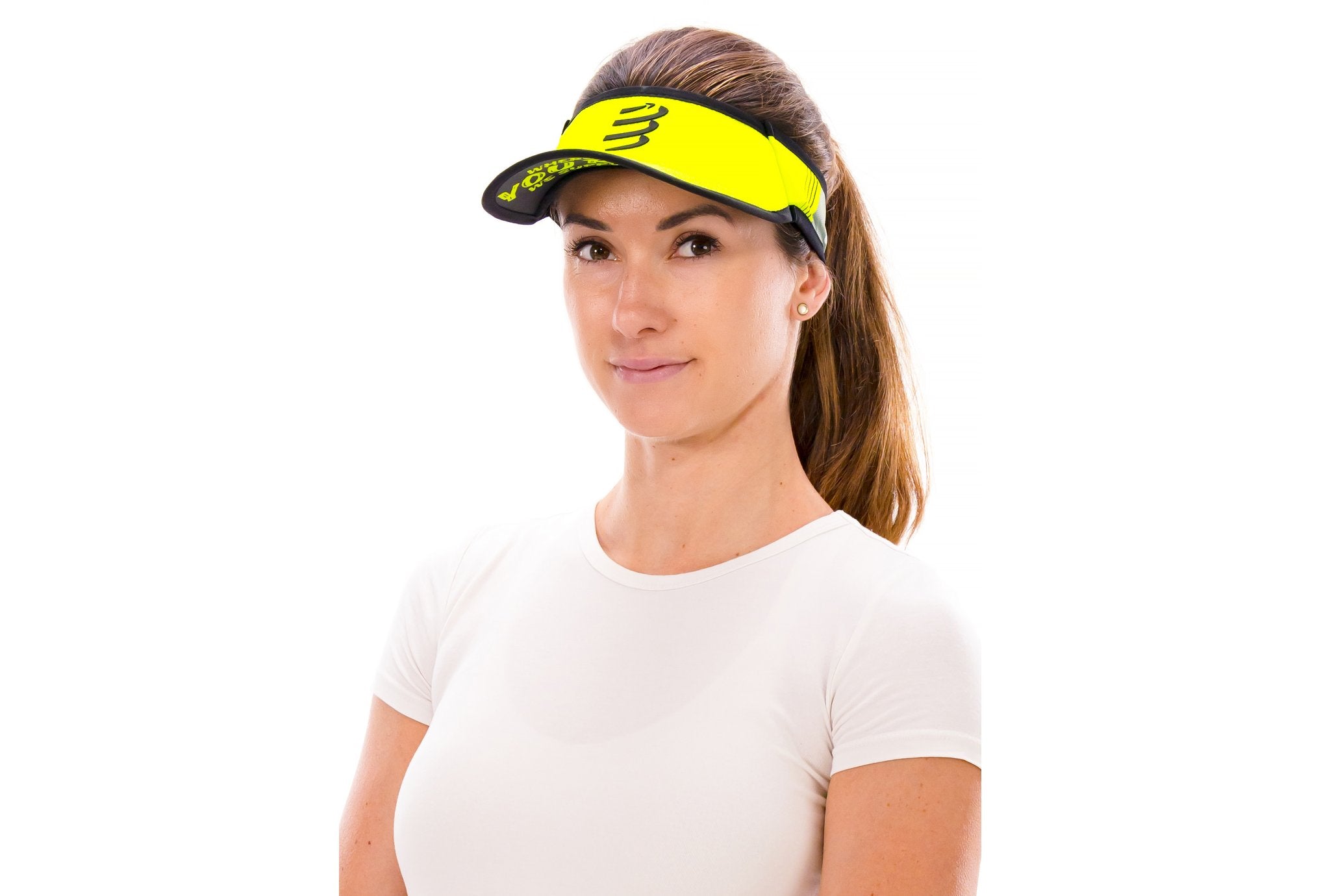 Visera Compressport Ultralight Amarillo neón / negro